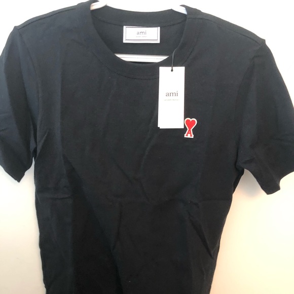 Ami black Women’s T-Shirt size M - Picture 2 of 2